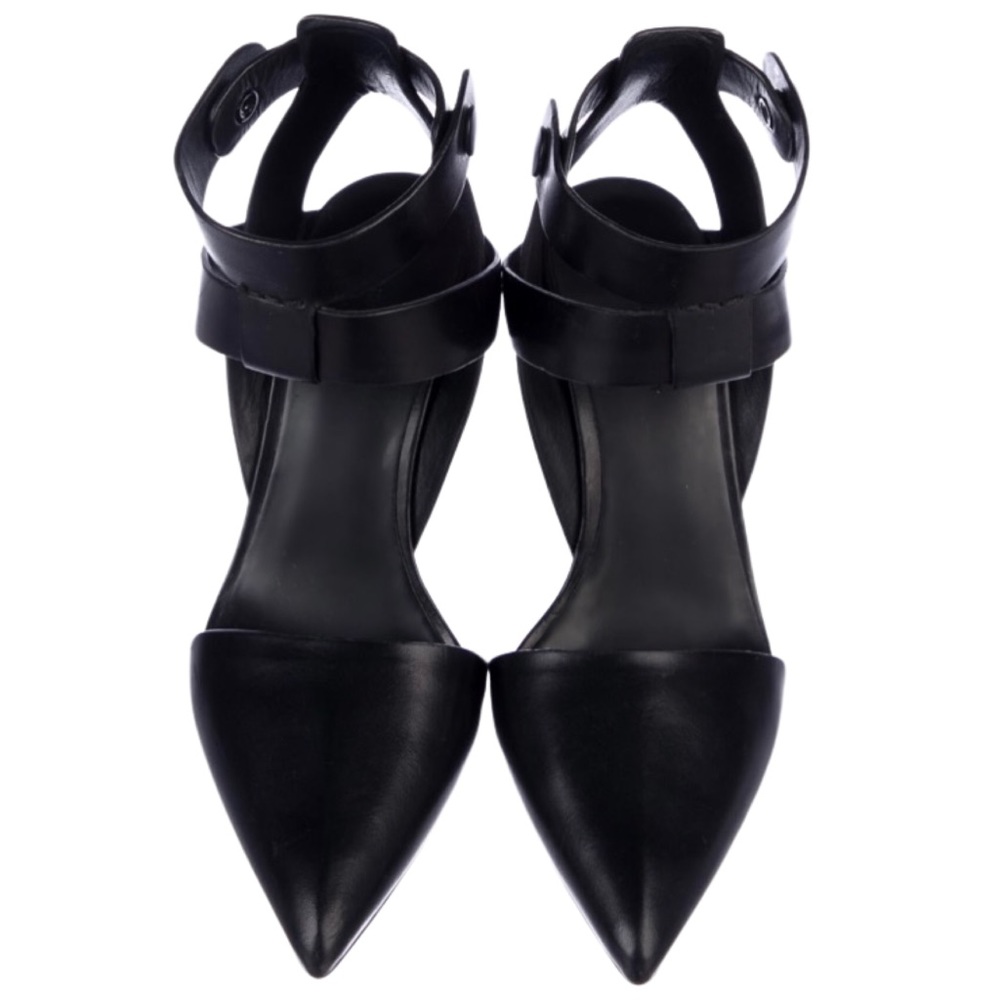 BLACK ALEXANDER WANG ANKLE STRAP PUMP 38